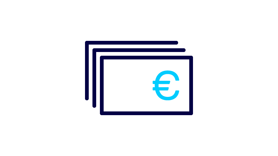 Piktogramm eines Geldscheins
